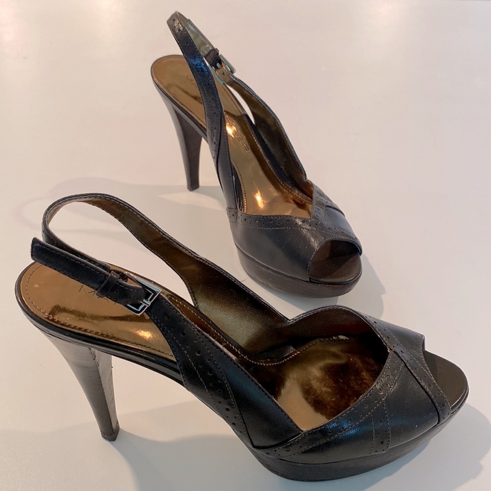 Marc Fisher Brown High Heel Sandals